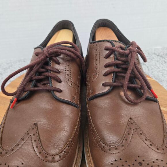 Cole Haan Mens 12M Go-To Wingtip Brown Leather Business Casual Daily Oxford Shoe main image 12